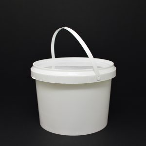 3.0ltr White Round Bucket