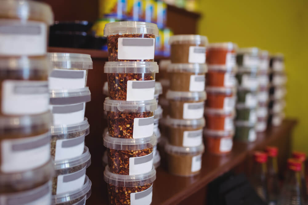 Why do we use colour coding labels on food containers?