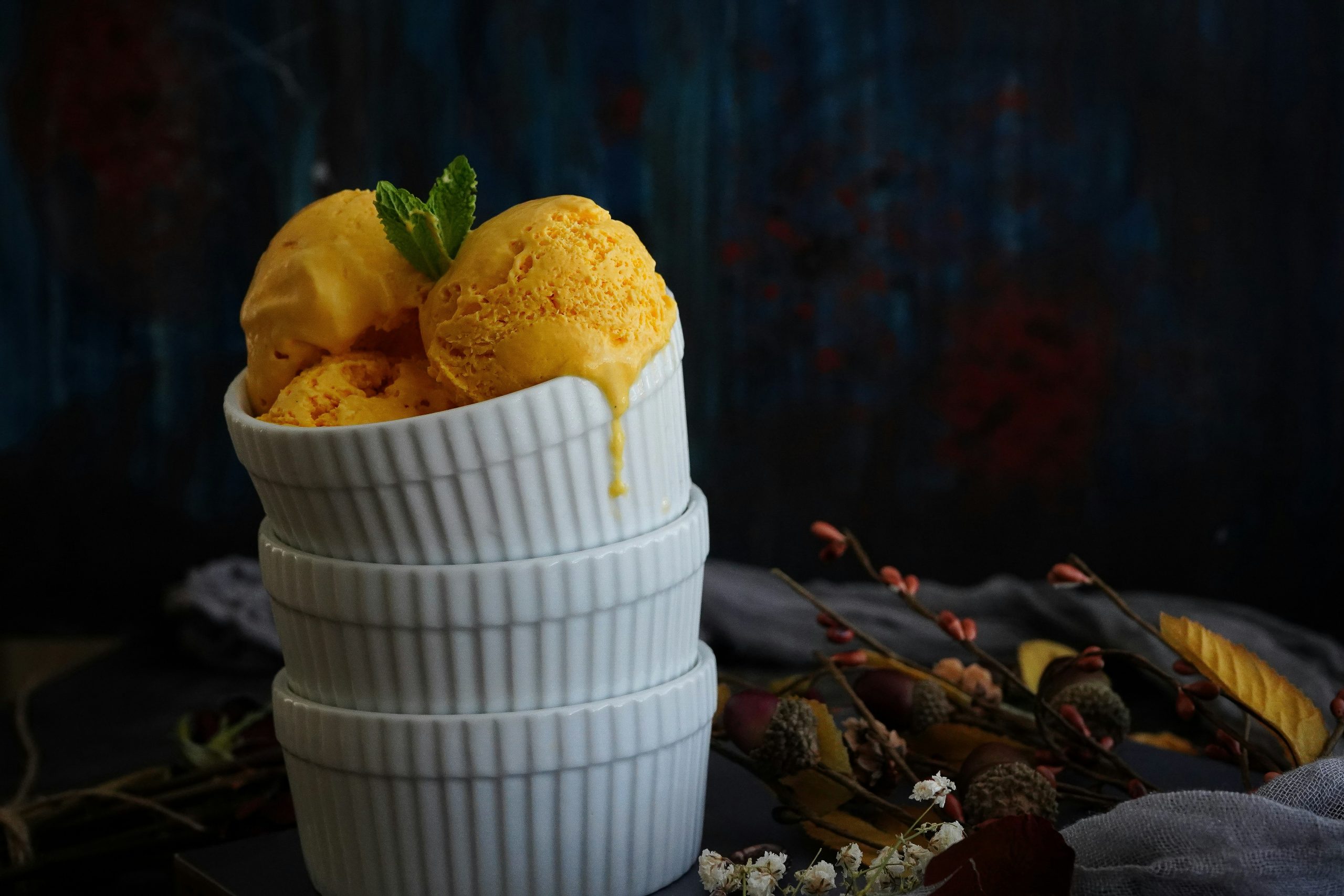 ice cream in little pot